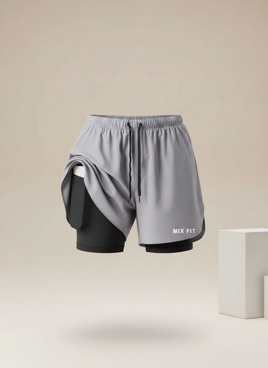 Limitless 2-In-1 Silver- Short