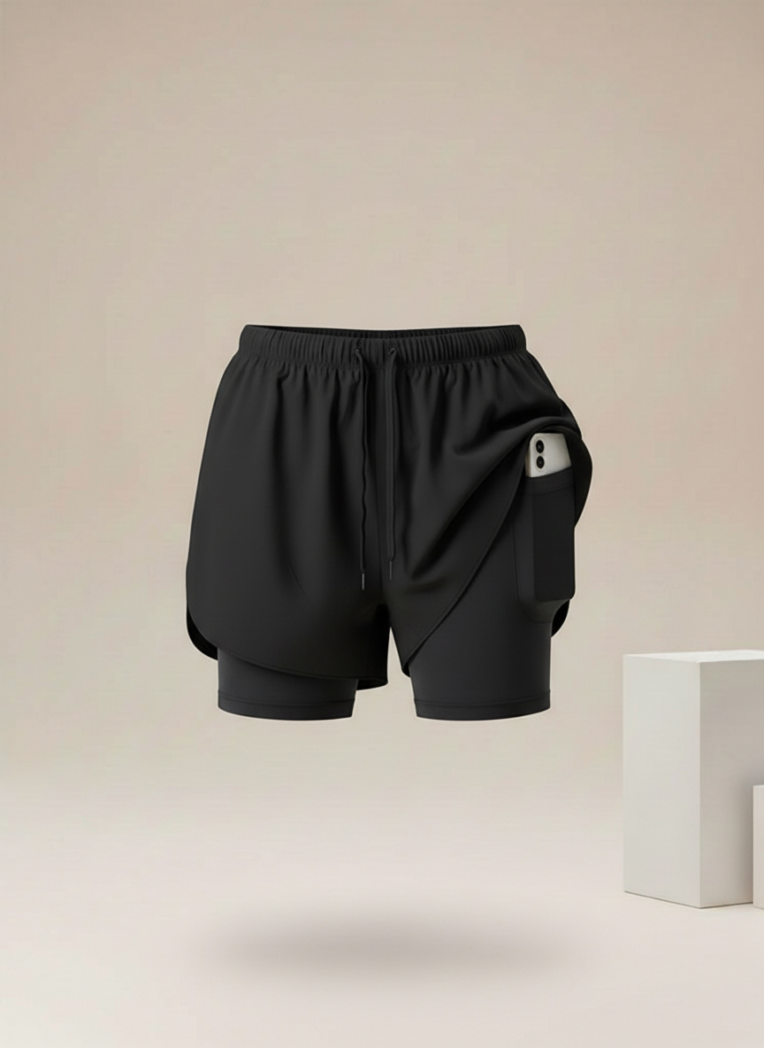 Limitless 2-In-1 Black - Short