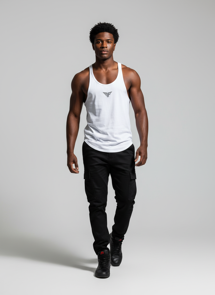 MF White Tank Top