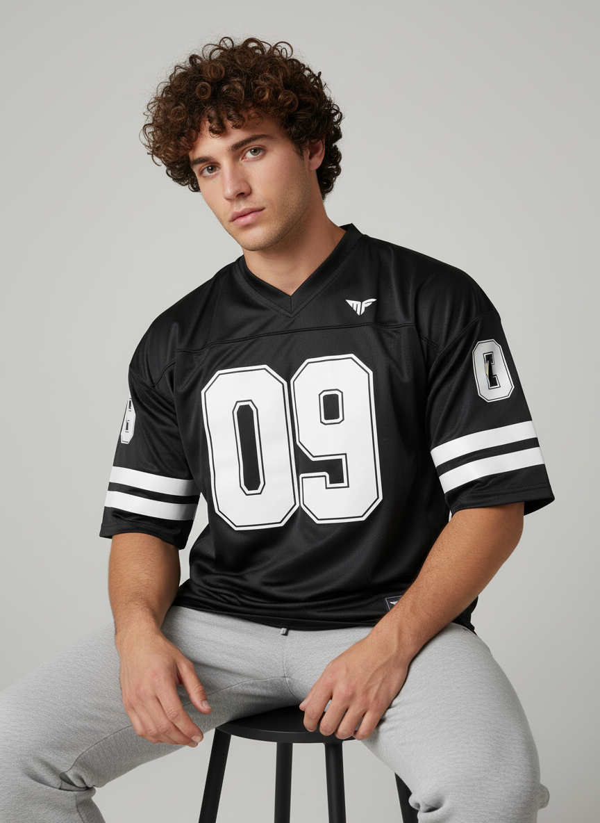 09 Jersey (Black) T-Shirt