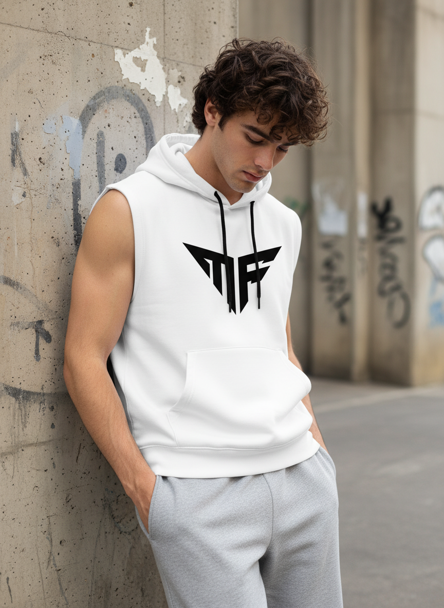 Big Logo Sleeveless Hoodie