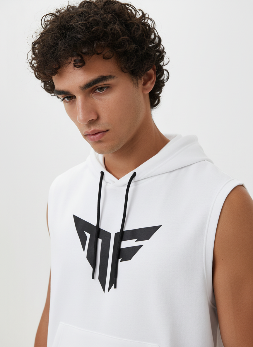 Big Logo Sleeveless Hoodie